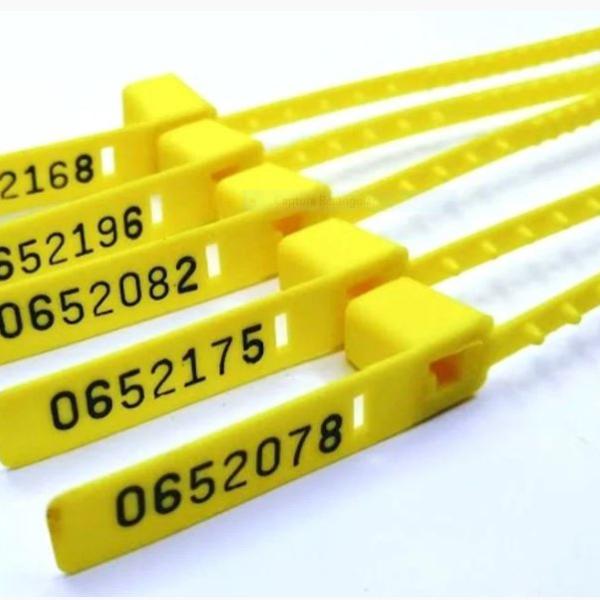 Lacre Para Malote 38,0cm Amarelo MP com 100