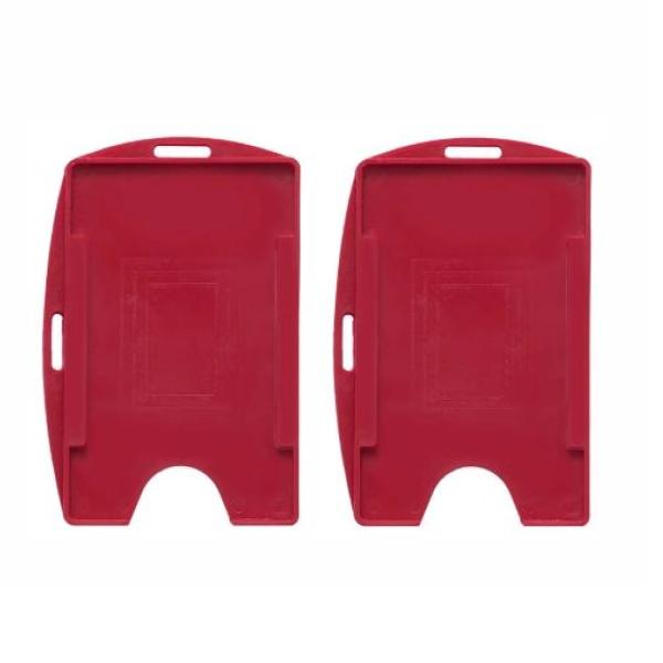 Porta Crachá Horizontal e Vertical Vermelho MP 100un